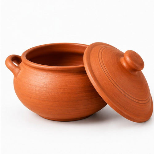 Mitti Handi – Traditional Clay Cooking Pot (1L)
